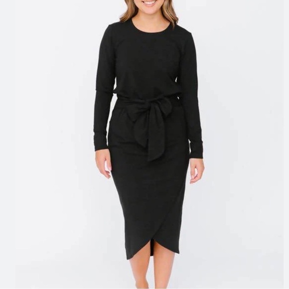 SMASH & TESS REBECCA WRAP DRESS black xxs - Picture 3 of 8